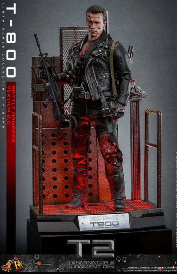 ホットトイズ 1/6 ターミネーター2 T-800バトルダメージ2.0 DX46