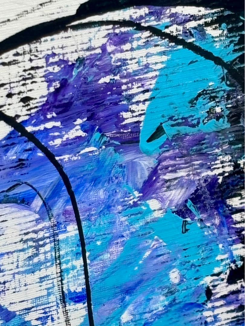 #津田耕「Jazzライフ」マイルス・デイヴィス　額装アクリル画