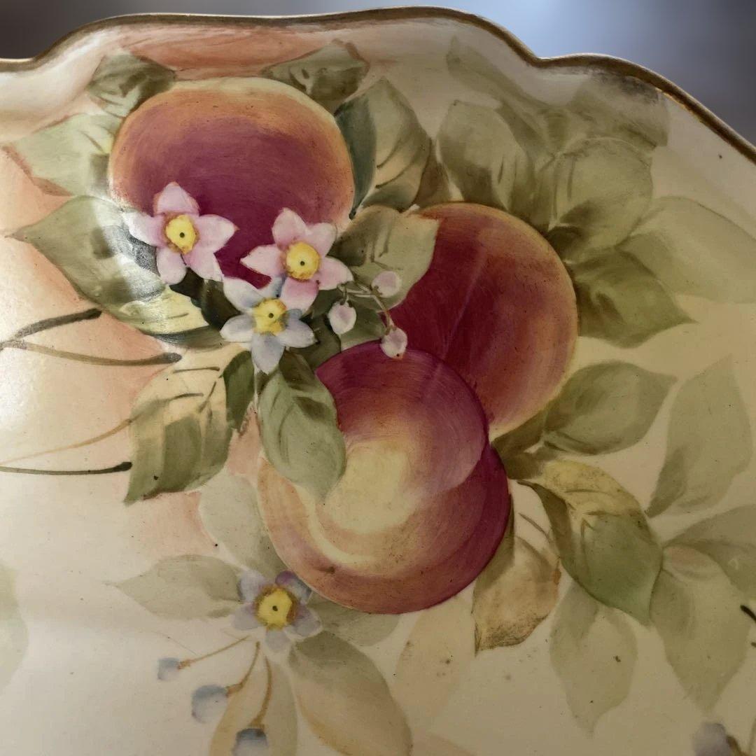 アンティーク オールドノリタケ 金彩桃図脚付鉢】 - メルカリ