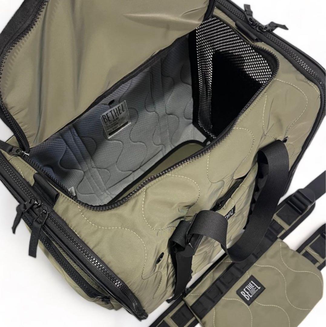 完売品BE THE LABEL 犬用キャリーバッグ オリーブグリーン 犬 キャリー