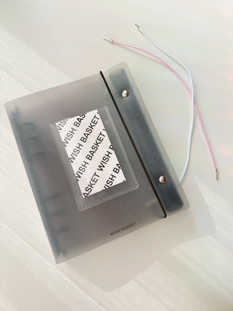 韓国　A6バインダー　リフィル　ダブルリングバインダー　黒