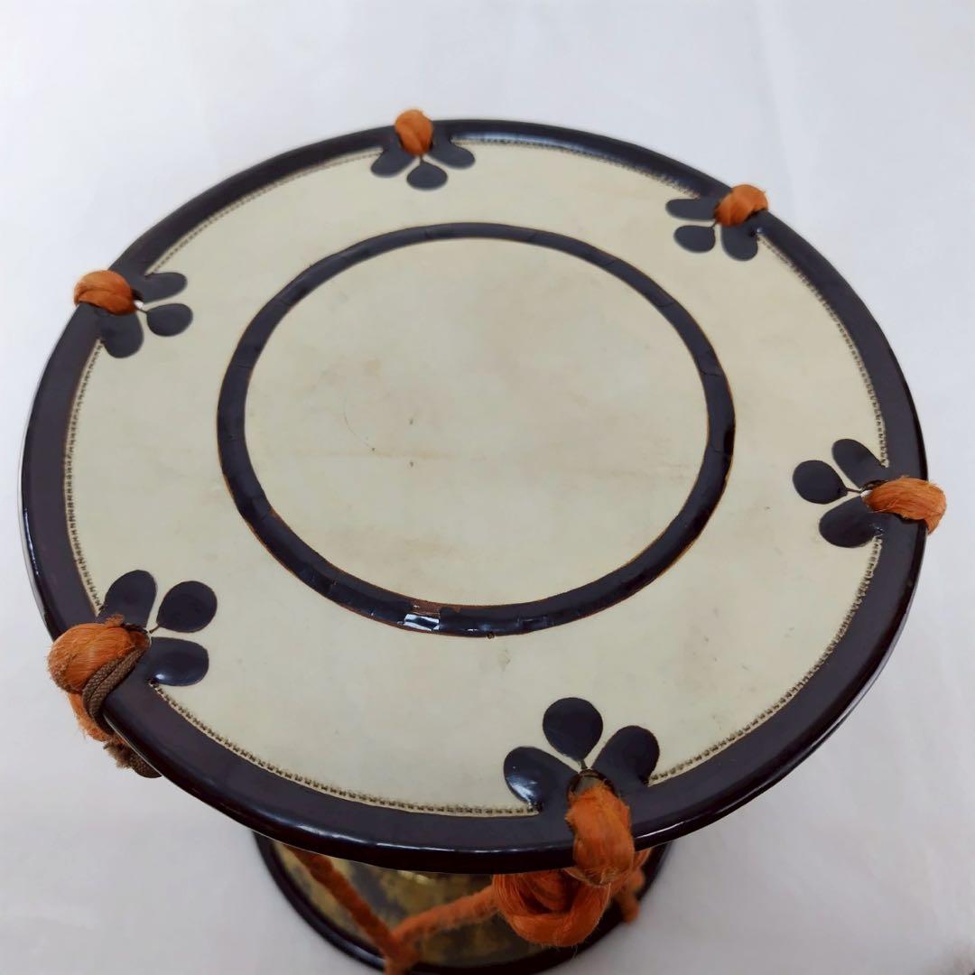 小鼓 和楽器 打楽器 締太鼓 能 歌舞伎 伝統芸能 金蒔絵 本革 雅楽