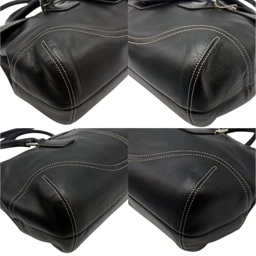 極美品 COACH コーチ ハンドバッグ　ソーホー レザー ブラック ベルト