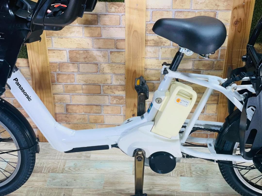 破格 ホワイト系 王様 ギュットアニーズ子供乗せ電動アシスト H2972