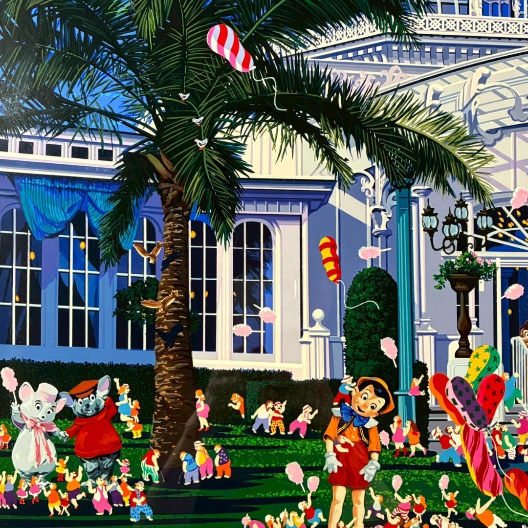 ヒロ・ヤマガタ「クリスタルパレス」大作シルクスクリーン 直筆サイン入 ディズニー