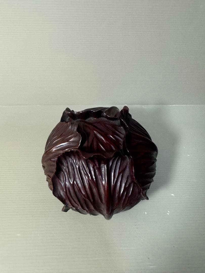 2466 香合　茶道具　古道具　骨董　　蓋物　一刀彫　美品