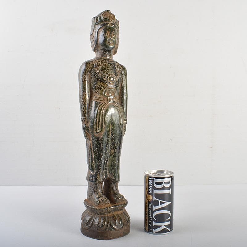 仏教美術　漢緑釉観音像　仏像　置物　C　R6929 仏教美術 漢緑釉観音像 仏像 置物 C R6929 ColBase