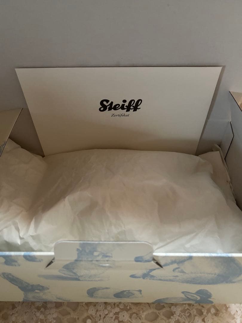 【レア】シュタイフエイプリル036873 ドレスベア　テディベア　花柄ドレス