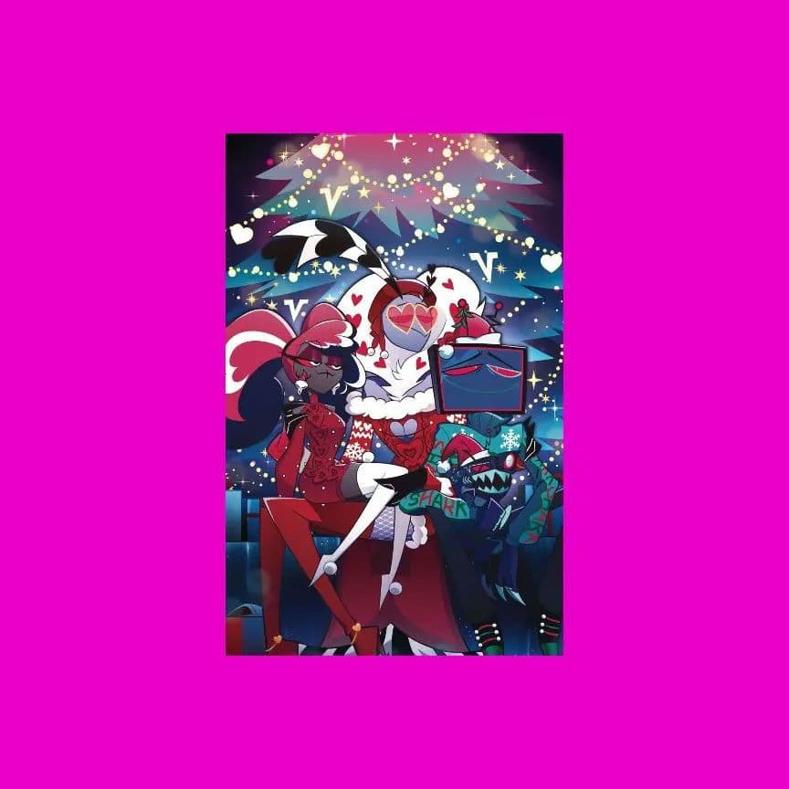 新品未使用 ハズビンホテル 海外公式ショップ クリスマス Vees ポスター