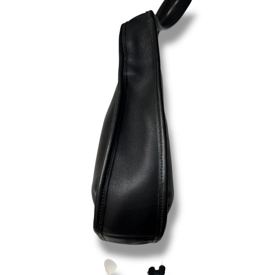 【良品】オールドコーチ　ワンショルダーバッグ　エルゴ　黒　レザー　9047