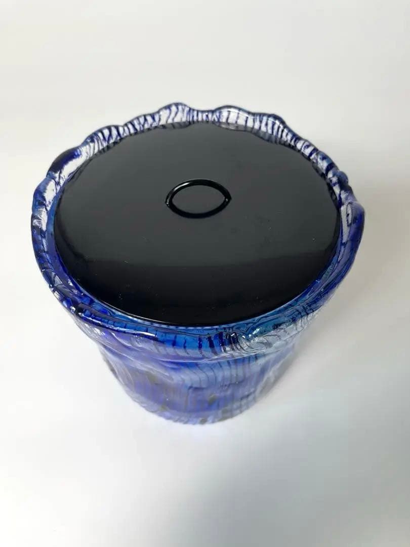 新品 ガラス 水指 2種類の蓋付き