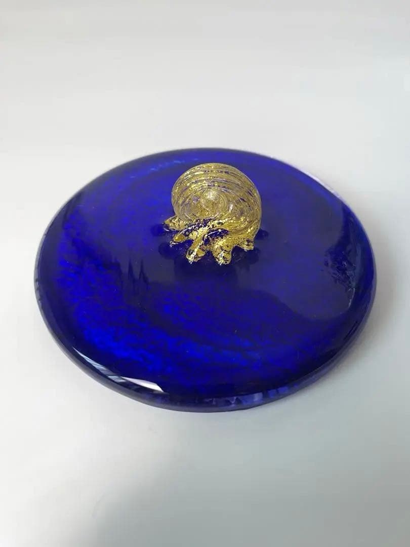 新品 ガラス 水指 2種類の蓋付き