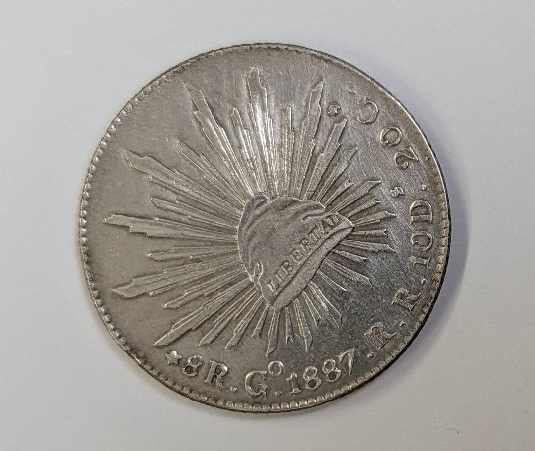 銀貨 メキシコ8レアル1887年 ケネディハーフダラー1964年 - メルカリ