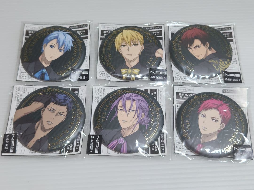 【希少】黒子のバスケ Black Style Collection 缶バッジ 希少】黒子のバスケ Black Style Collection 缶バッジ 黒子・火神