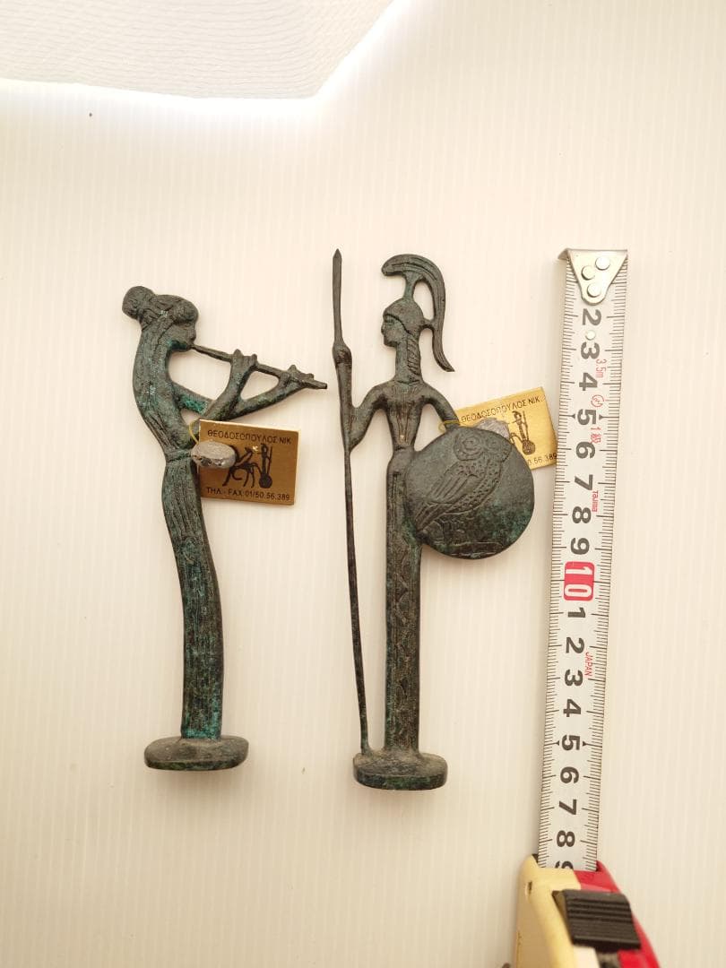 ギリシャ土産　古代風置物　真鍮製