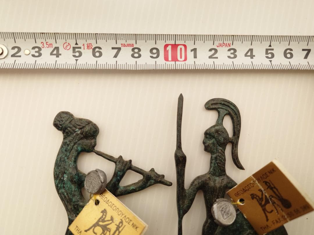 ギリシャ土産　古代風置物　真鍮製