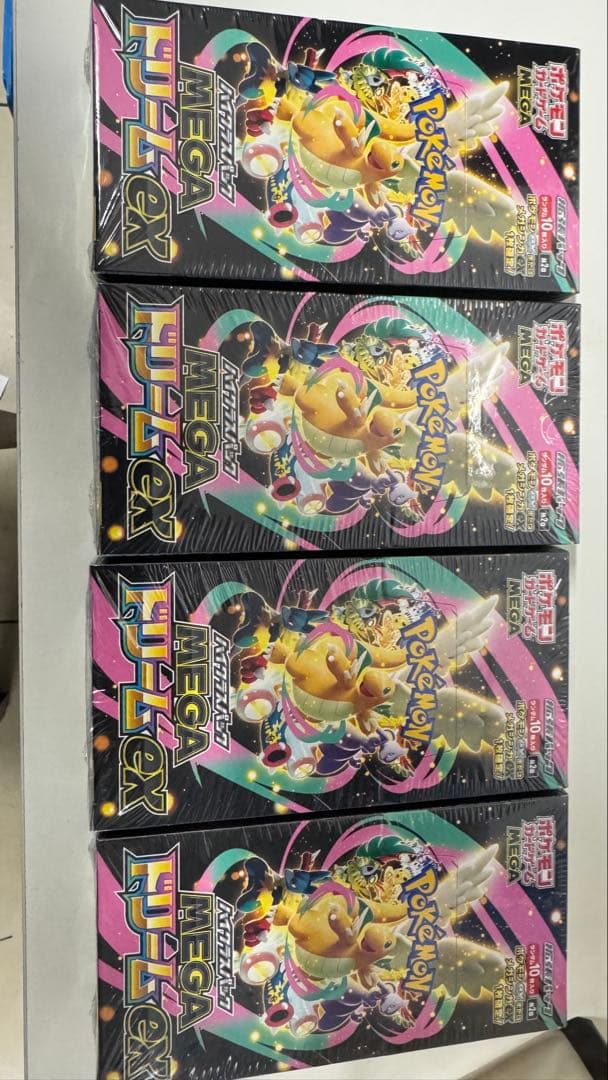 ポケモンカード メガドリームex 4BOX シュリンク付き