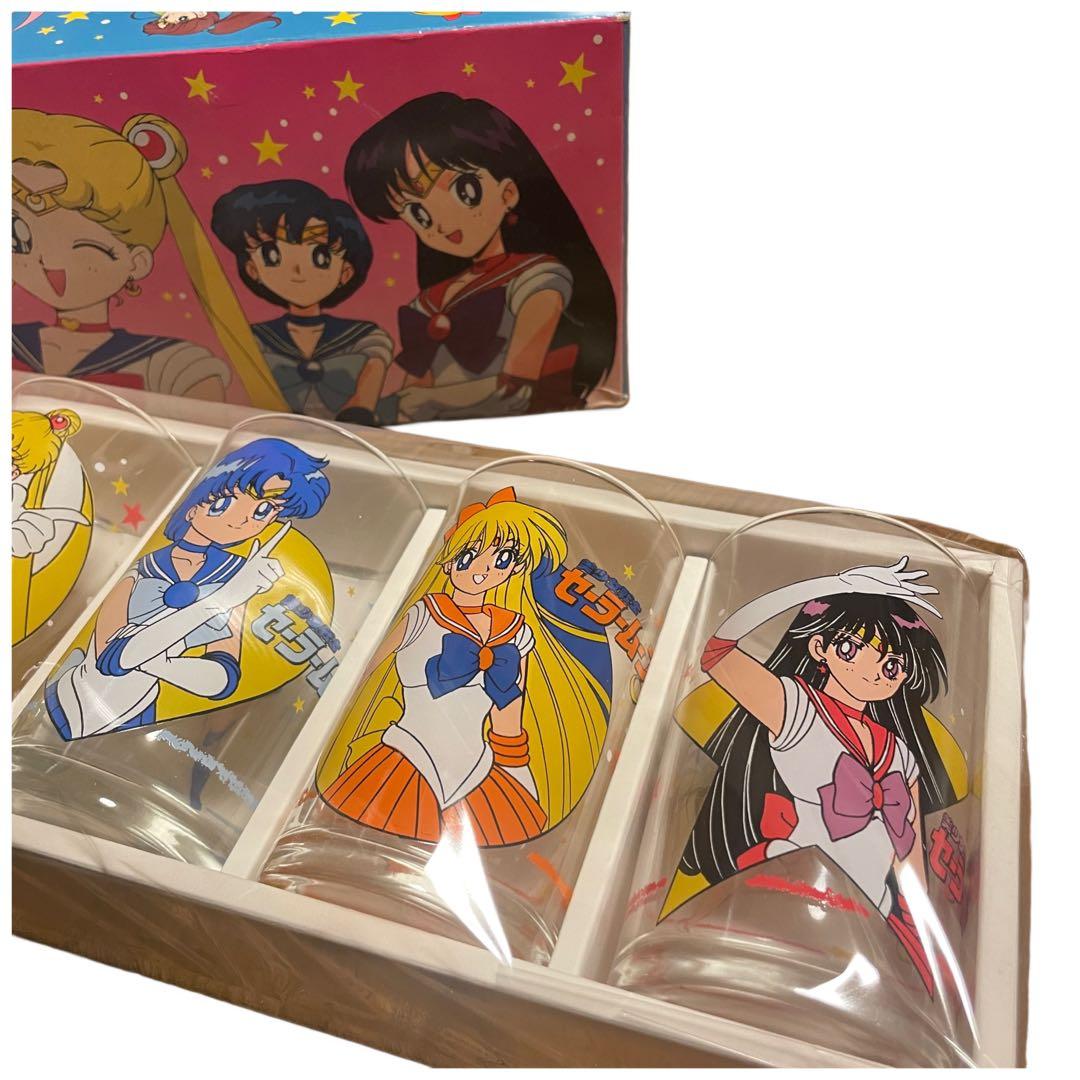 レア希少品】美少女戦士 セーラームーンS タンブラー5客セット ガラス