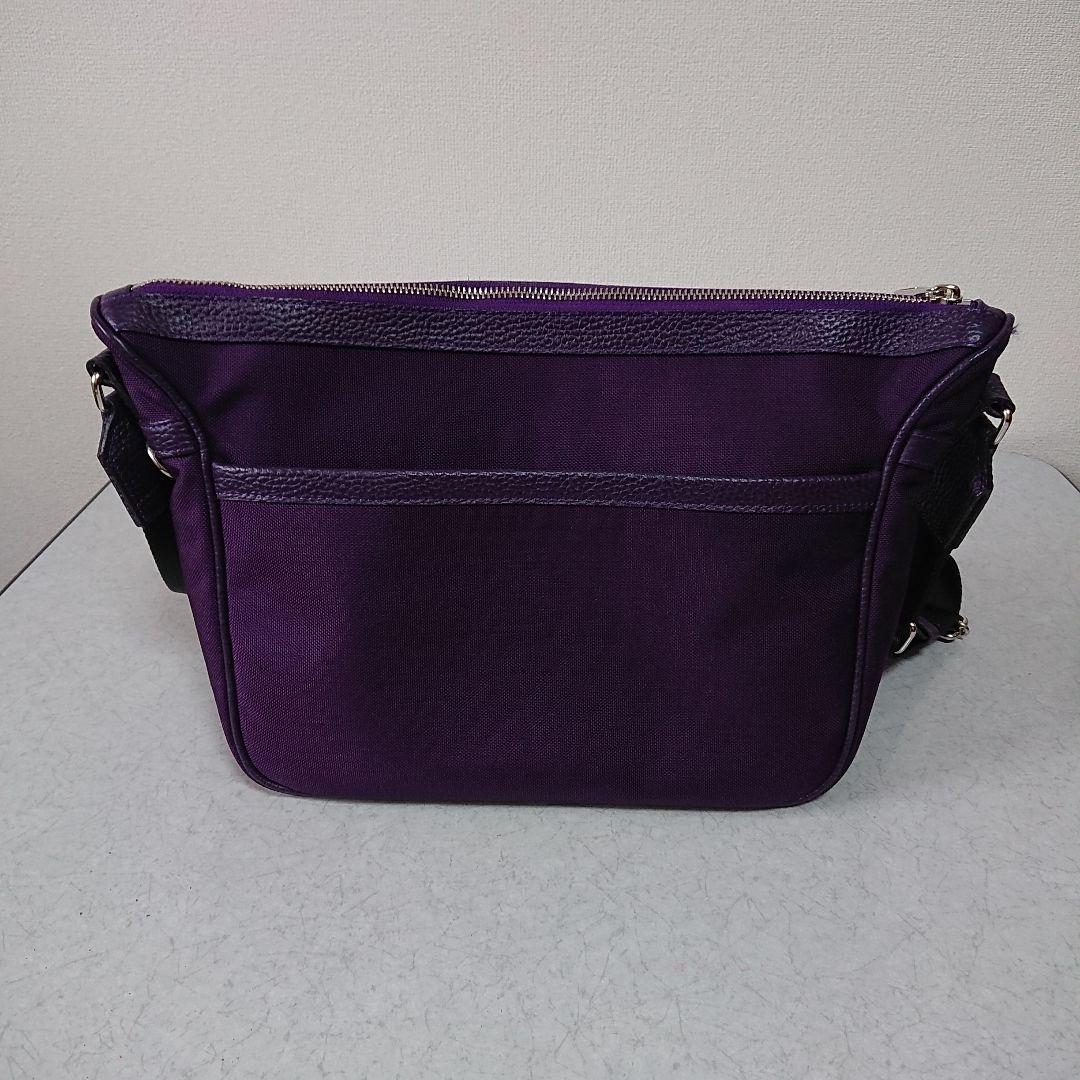 美品 A.D.M.J. パープル ショルダーバッグ ADMJ