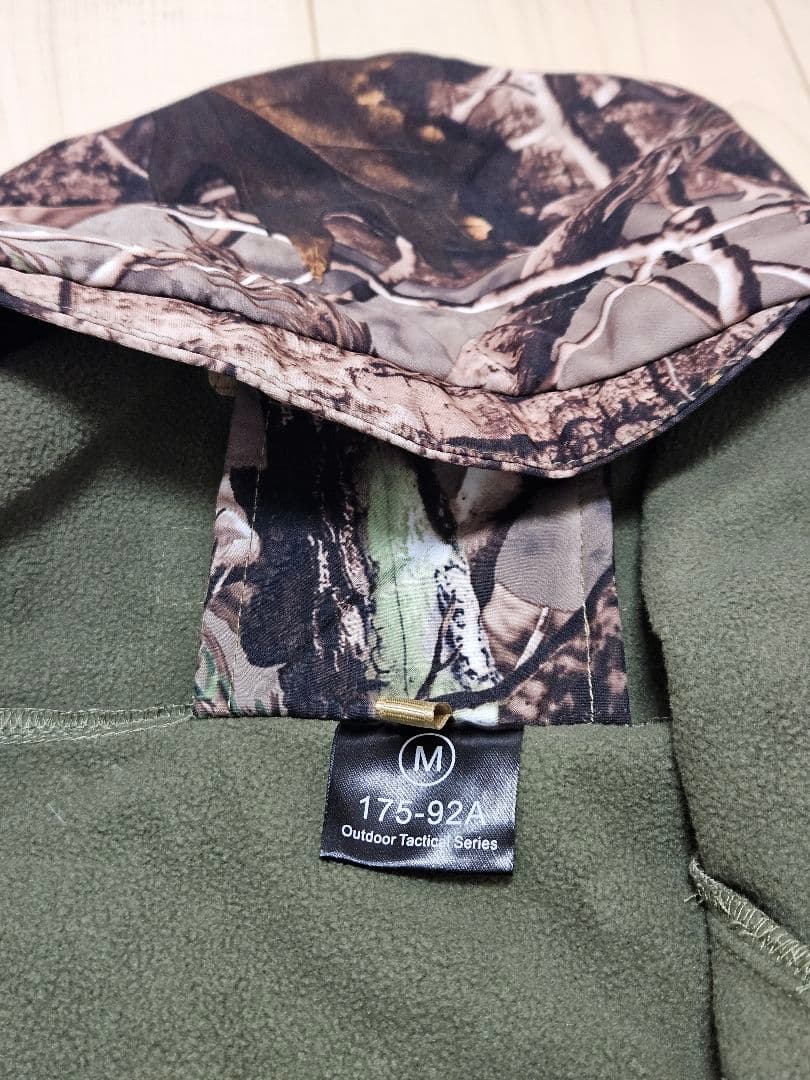 ①リアルツリー柄 迷彩服 セットアップ 上下セット 冬用ジャンパー