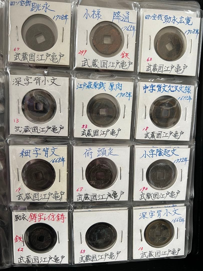 穴銭 寛永銭ブック2冊 128種類他