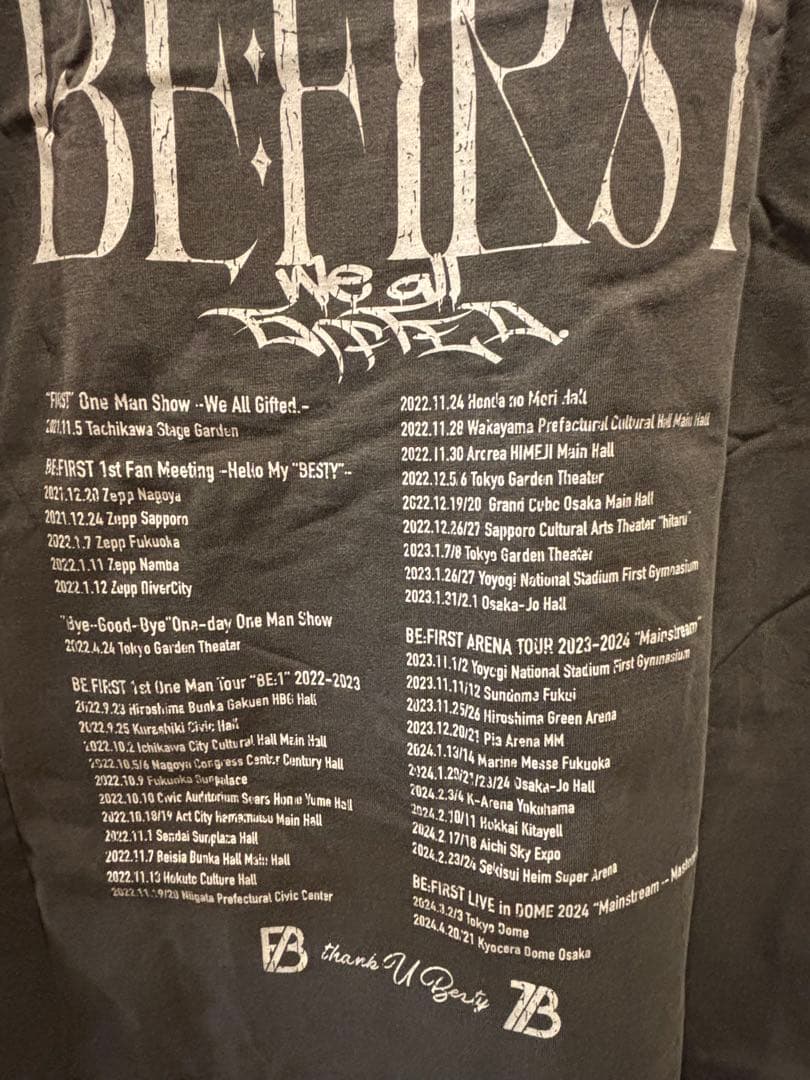 BE:FIRST FC限定 メンプロ Tシャツ M サイズ