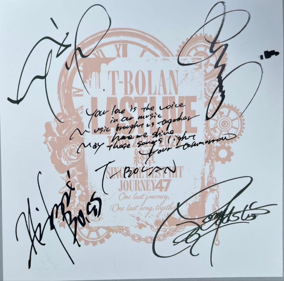 T-BOLAN last L live TシャツXL 直筆サインコピーカード付き T-BOLAN オフィシャルグッズ特設ページ