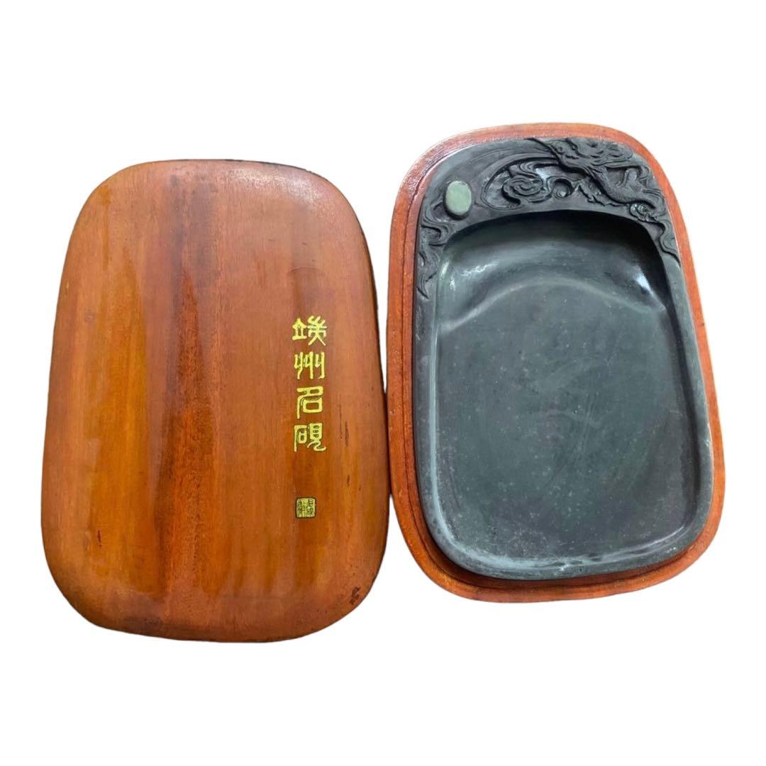 美品】 端渓硯 眼柱石眼 石紋 龍雲彫刻 中国四大名硯 - メルカリ
