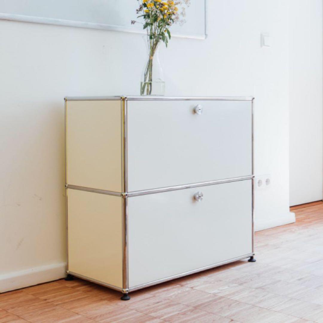 USM ハラー サイドボード リプロダクト 北欧 2段 鍵付き 幅77cm 国内