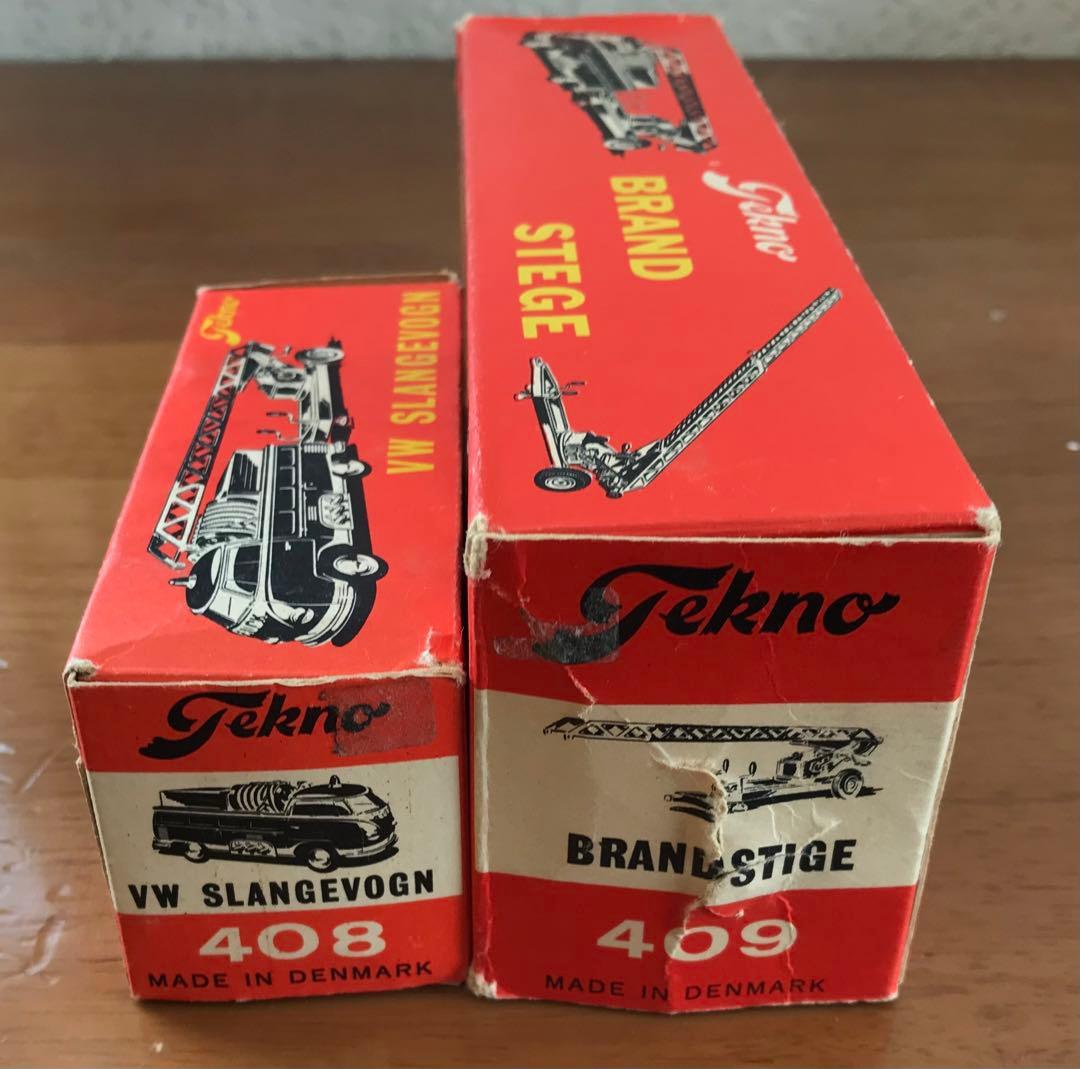 消防　はしご車　テクノ　408と409