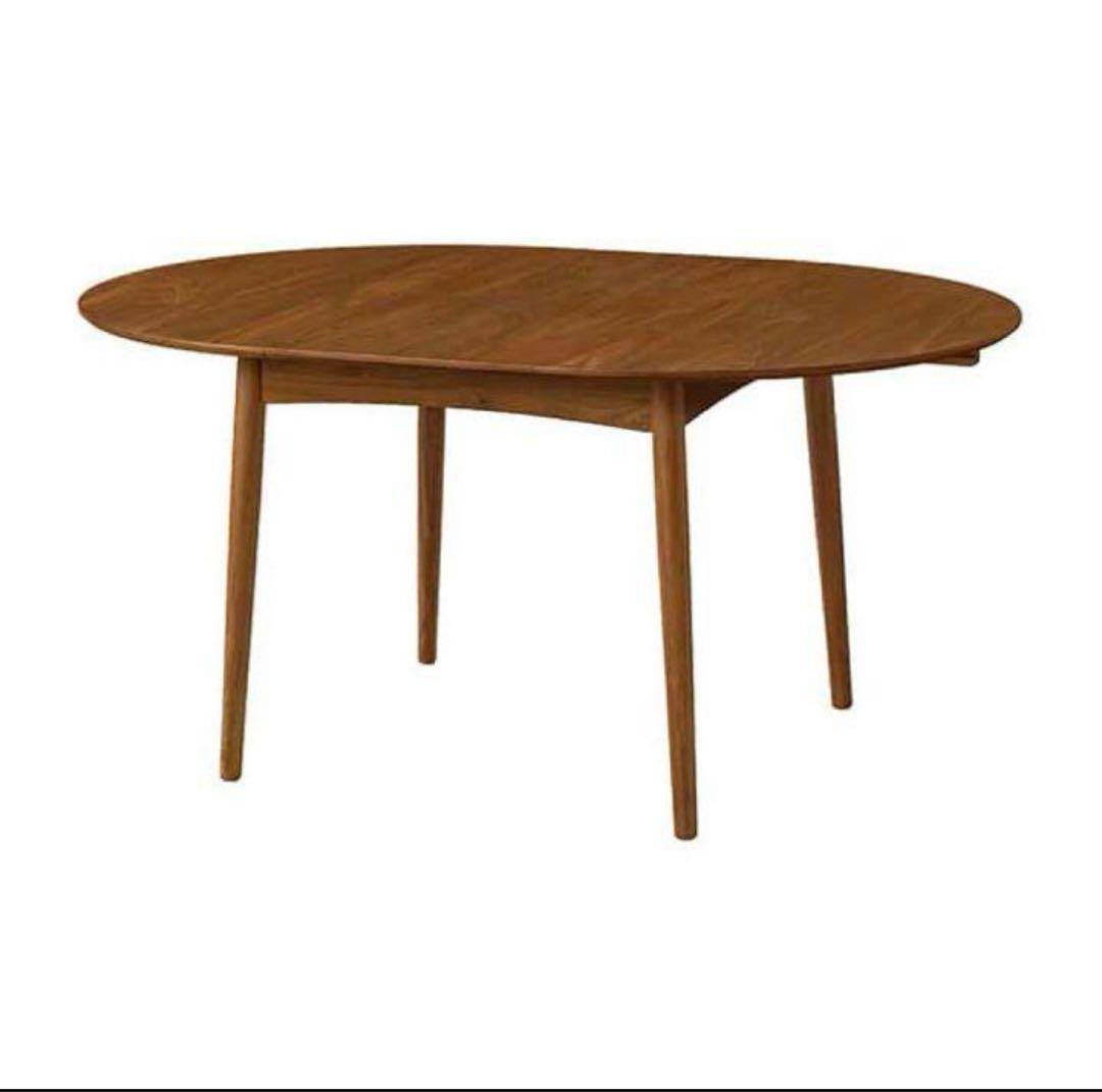 【美品】ウニコ ブレナ エクステンションテーブル Φ1100 伸縮式 24年製