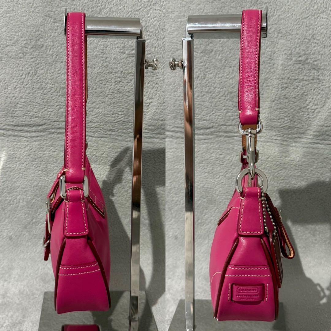 バッグ Coach Soho Leather Pink Demi Bag y2k