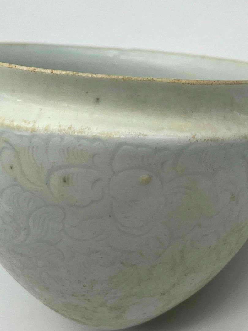 宋時代 湖田窯 鳥食罐 鳥餌壺 影青 茶道具 唐物 古物