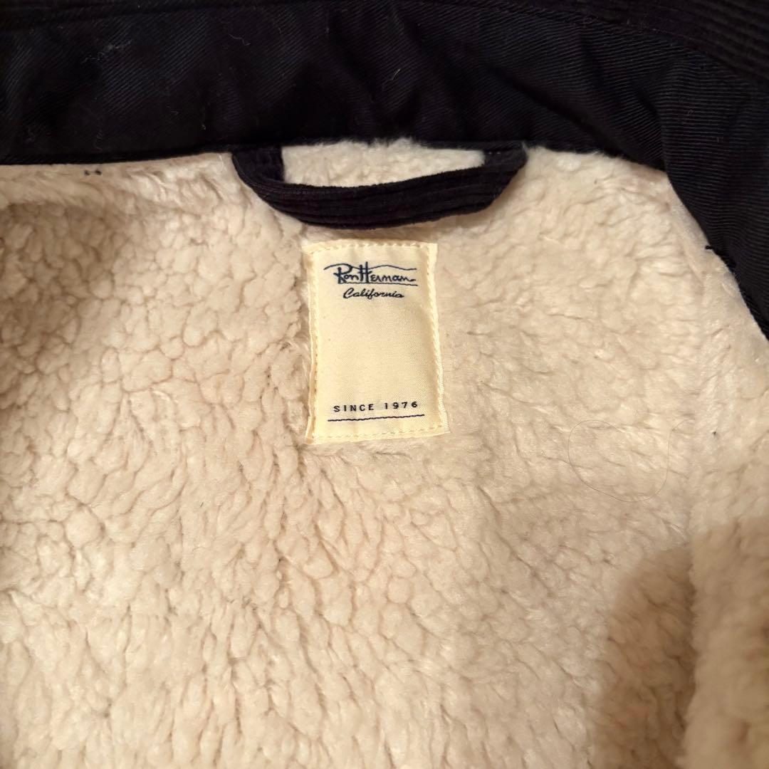 【ロンハーマン】コーデュロイ ボア　ジャケット　ブラック