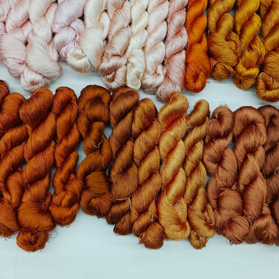 織物、組紐、刺繍手芸用絹糸セット361