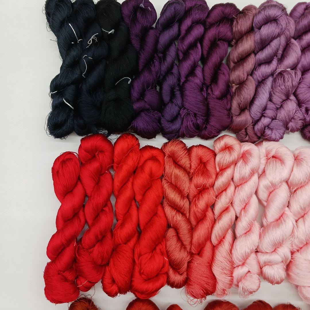 織物、組紐、刺繍手芸用絹糸セット361