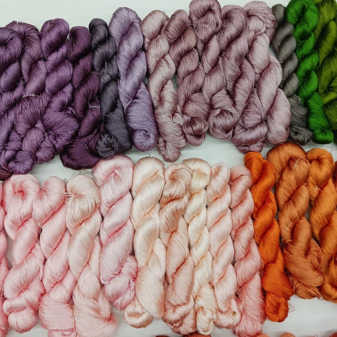 織物、組紐、刺繍手芸用絹糸セット361