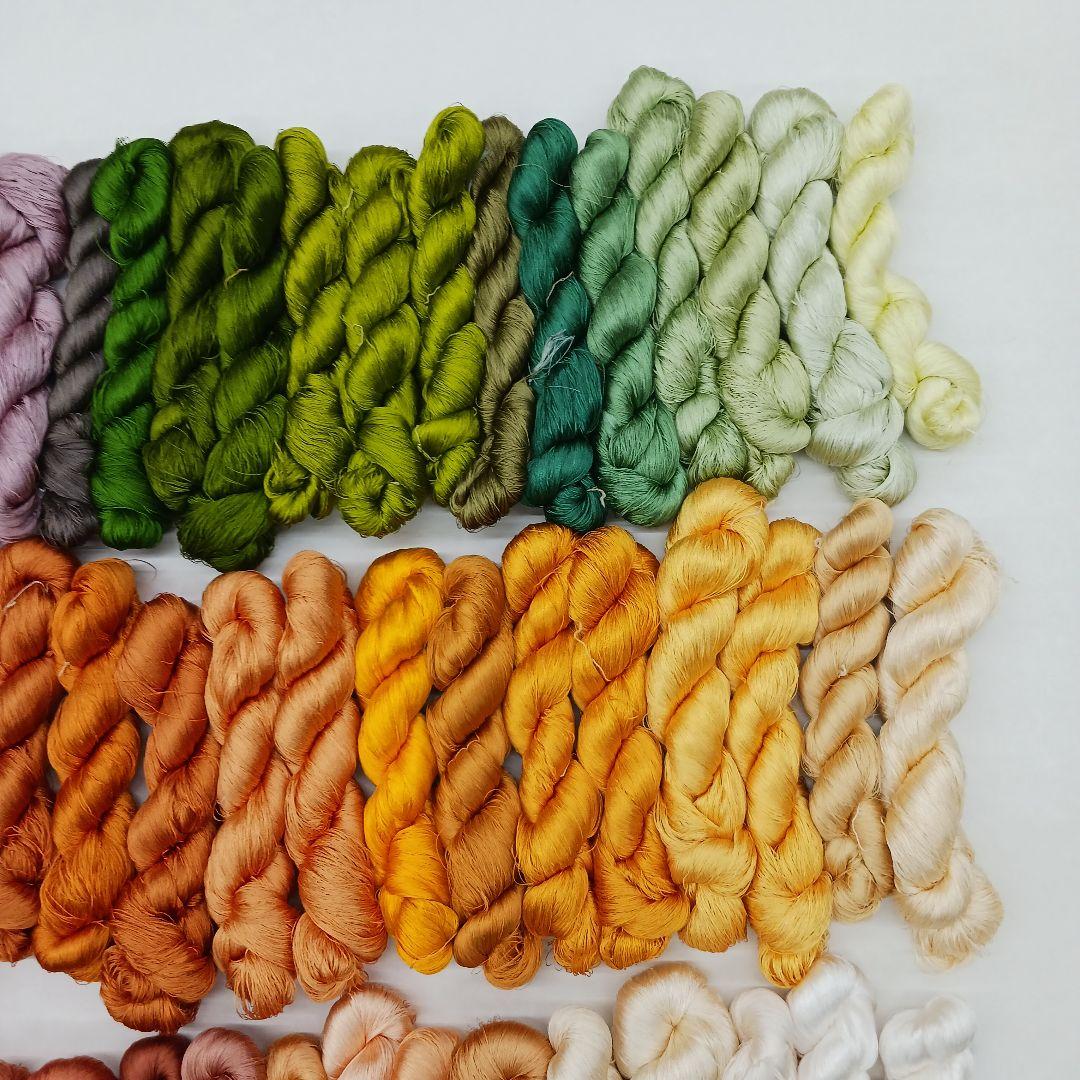 織物、組紐、刺繍手芸用絹糸セット361