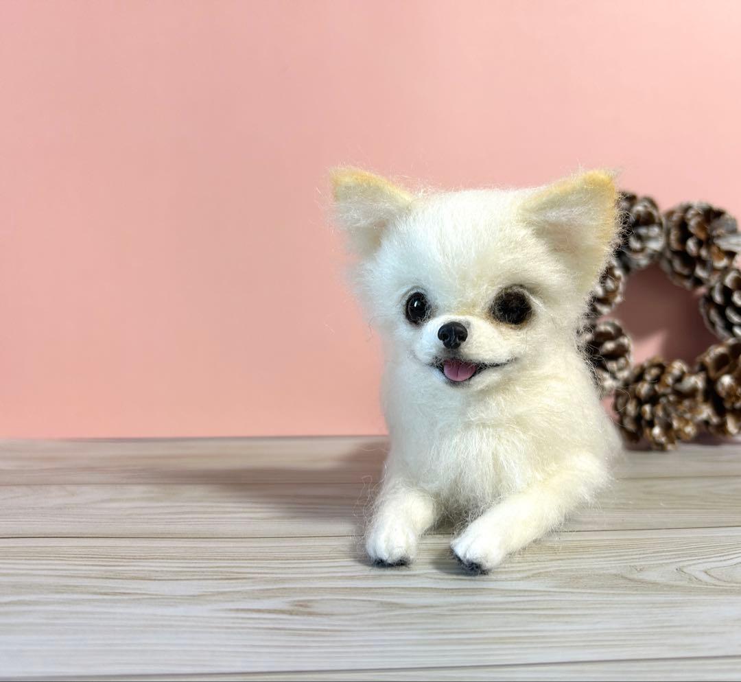 羊毛フェルト にこにこチワワちゃん - メルカリ