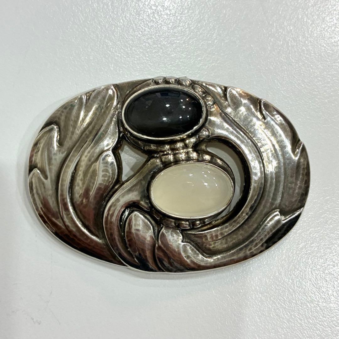 希少Georg Jensen ジョージ・ジェンセン ムーンブロッサムブローチ