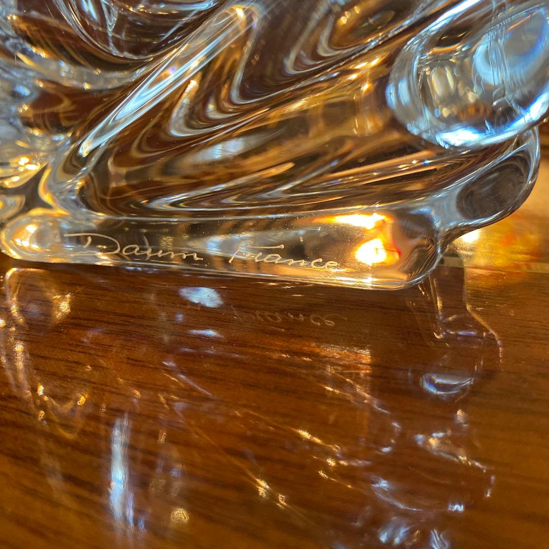 ドームフランス Daum France クリスタル 花瓶 フラワー ベース レア