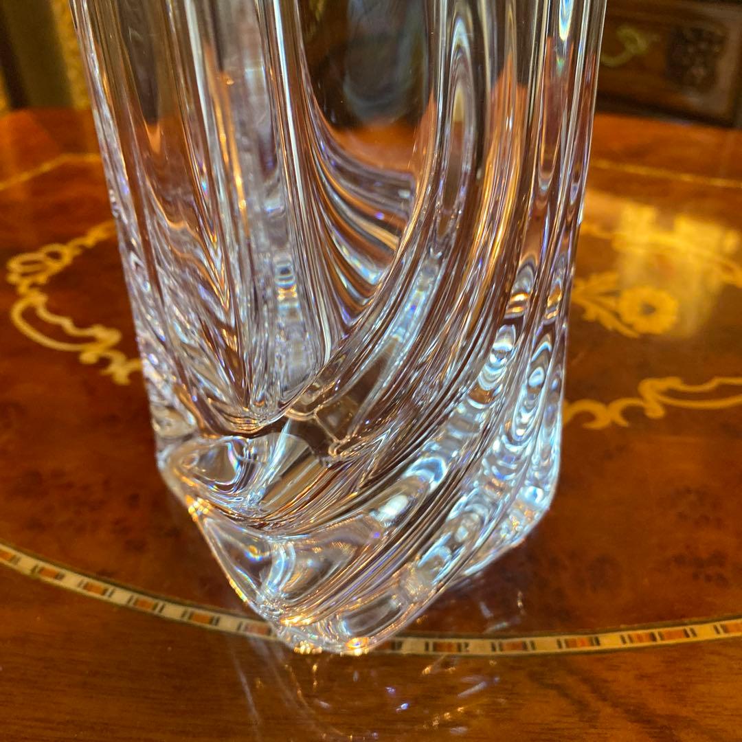 ドームフランス Daum France クリスタル 花瓶 フラワー ベース レア