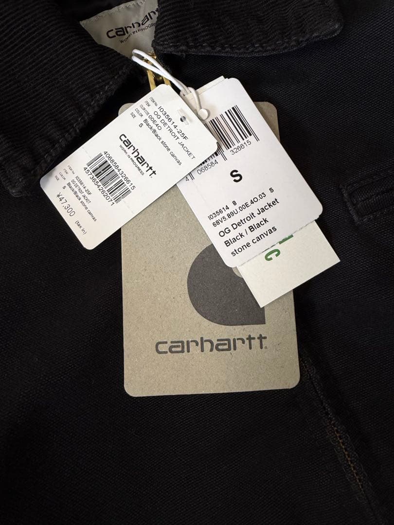 CarharttデトロイトジャケットジャケットOG 黒 サイズS