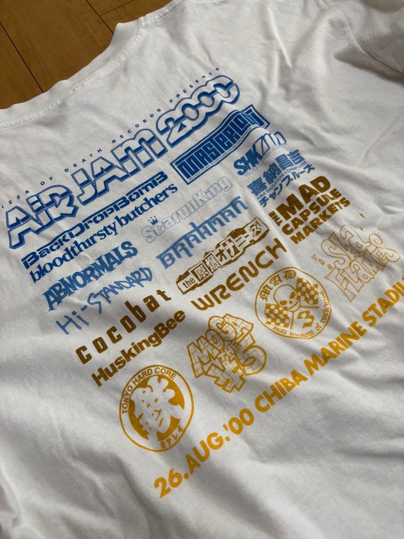 AIR JAM 2000 Tシャツ ホワイトHi-STANDARD airjam 2000 Tシャツ 00s