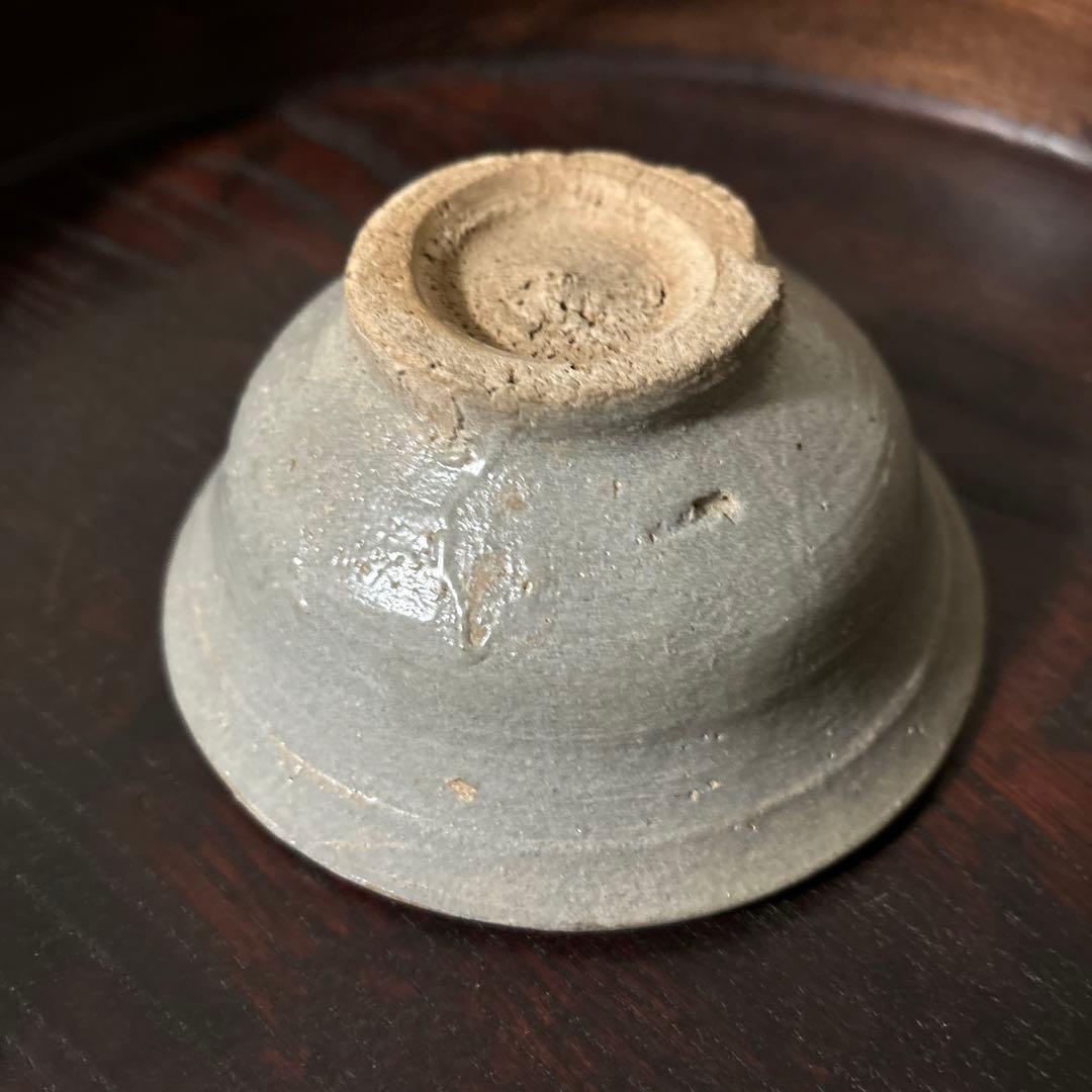 李朝 小服茶碗 大盃 堅手 白磁 酒器 韓国骨董 ぐい呑み