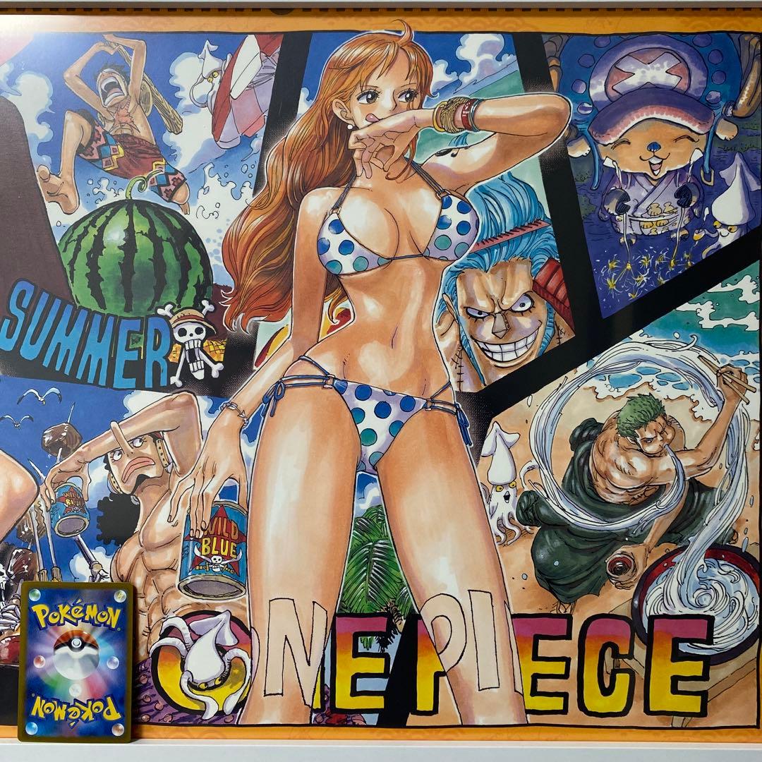 ワンピース 複製原画 ポスター A2サイズ ナミ 水着 - メルカリ