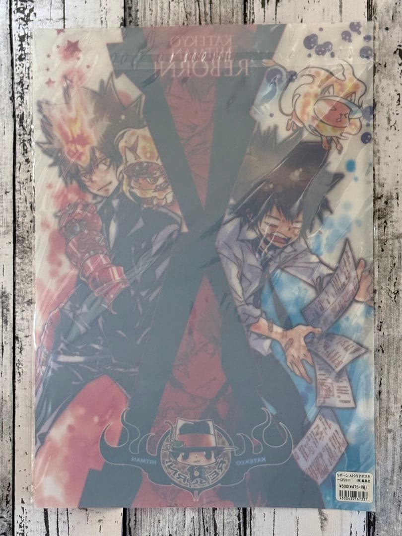 家庭教師ヒットマンREBORN! 沢田綱吉 ツナ クリアポスター 原作絵