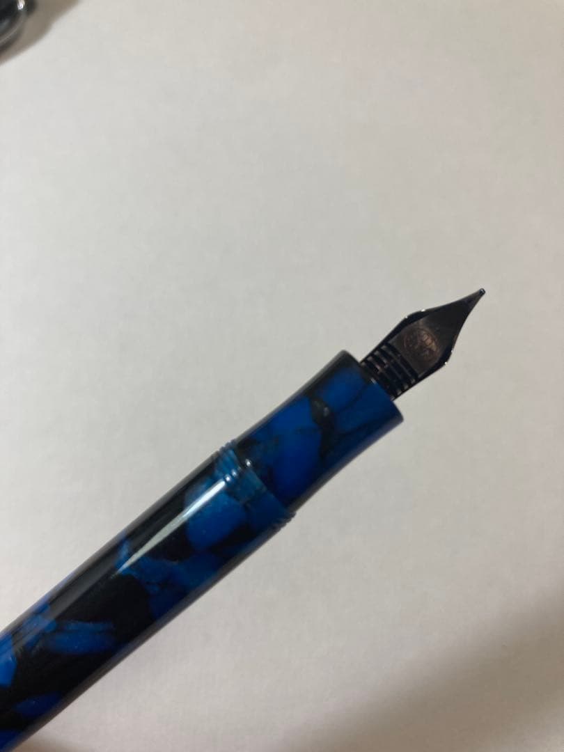 Kaweco 青黒マーブル 万年筆　カヴェコアートスポーツ　mニブ