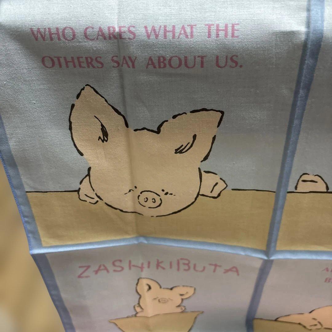 サンリオ １９８４年〜1985年頃 レトロ　ザシキブタ ランチクロス2枚セット