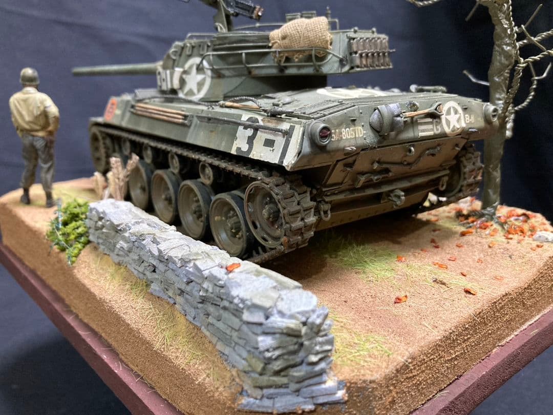 米駆逐戦車M18 ヘルキャット、イタリア ミリタリー ジオラマ